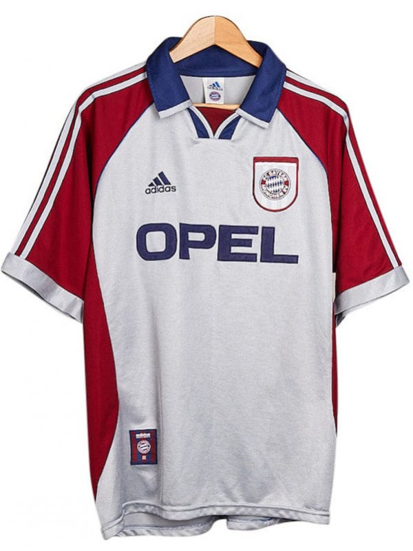 Bayern Munich maillot rétro ligue des champions vintage deuxième uniforme de football kit de football pour hommes chemise haute 1998-1999