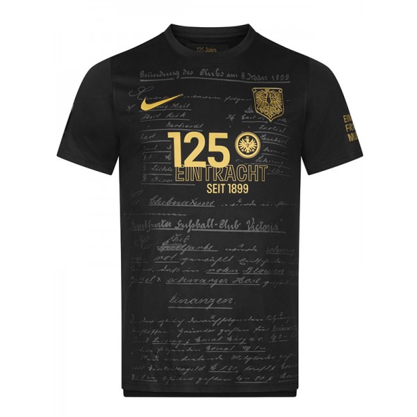 Eintracht Francfort 125e anniversaire maillot uniforme de football vêtements de sport noirs pour hommes kit de football chemise haute 2024-2025