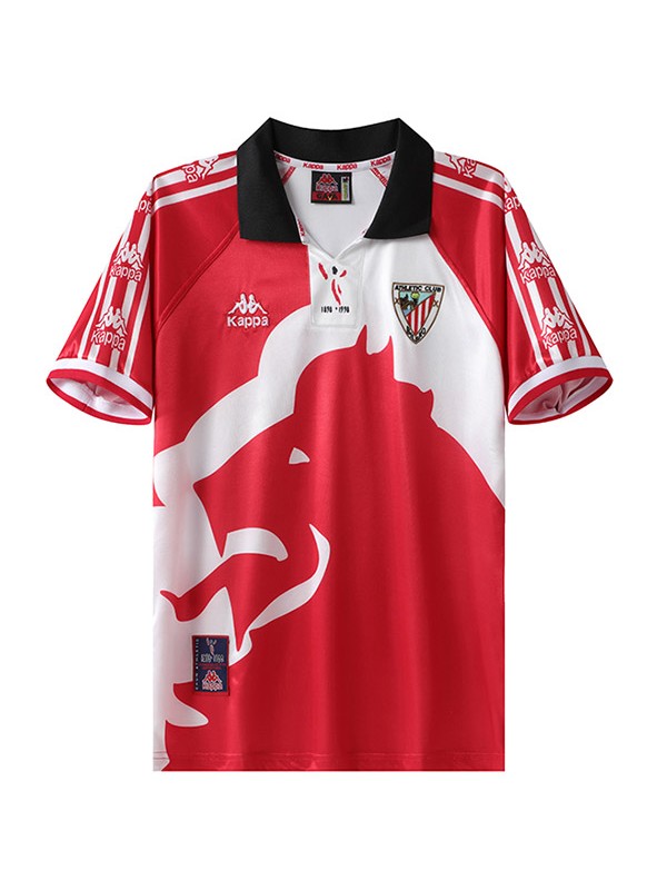 Athletic Bilbao centenaire maillot rétro uniforme de football kit de football rouge pour hommes hauts de sport chemise 1997-1998