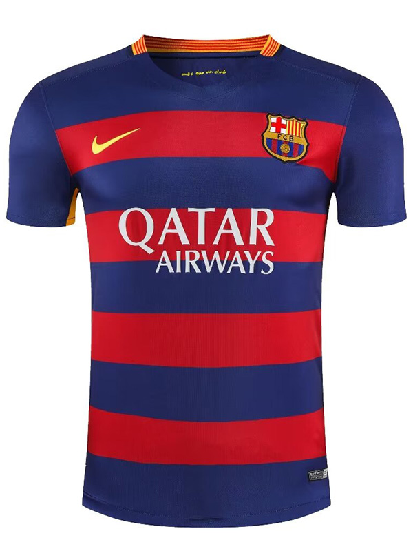 Barcelona maillot rétro domicile uniforme de football premier kit de football pour hommes maillot de sport 2015-2016