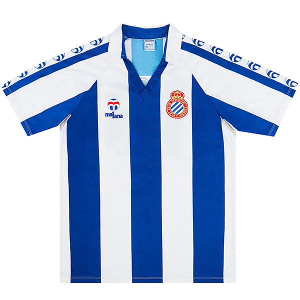 Espanyol domicile maillot rétro uniforme de football premier kit de football pour hommes haut de sport 1984-1989