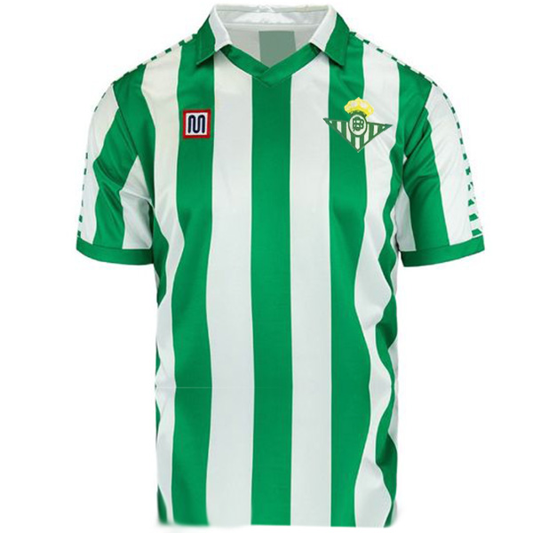 Real Betis domicile maillot rétro uniforme de football hommes premier kit de football sport hauts chemise 1982-1985