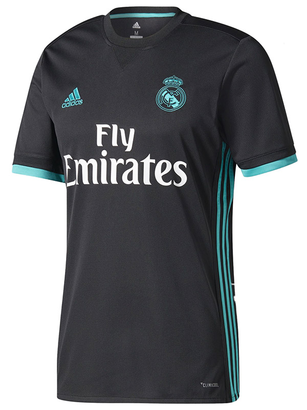 Real Madrid extérieur maillot rétro football uniforme vintage deuxième kit de football pour hommes hauts chemise de sport 2017-2018