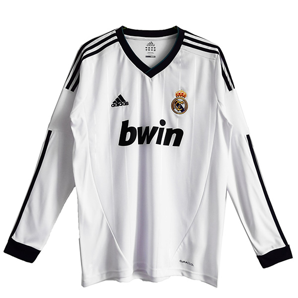 Real Madrid domicile maillot rétro à manches longues hommes premier kit de football vintage uniforme football sport t-shirt 2012-2013