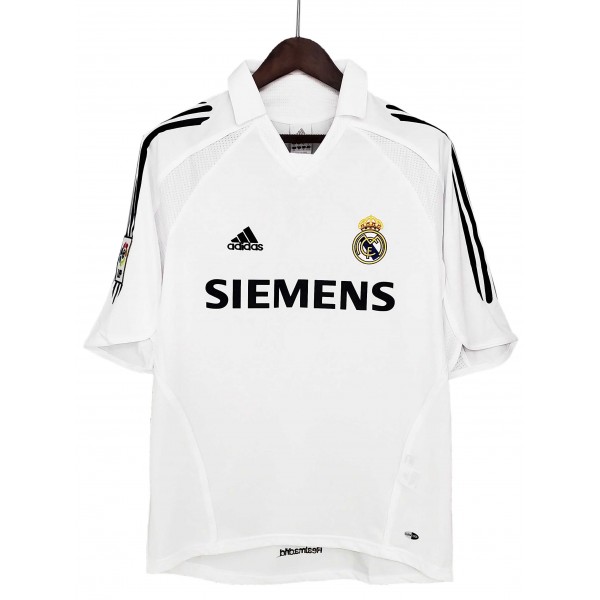 Real Madrid domicile maillot rétro uniforme de football vintage premier kit de football pour hommes hauts chemise de sport 2005-2006