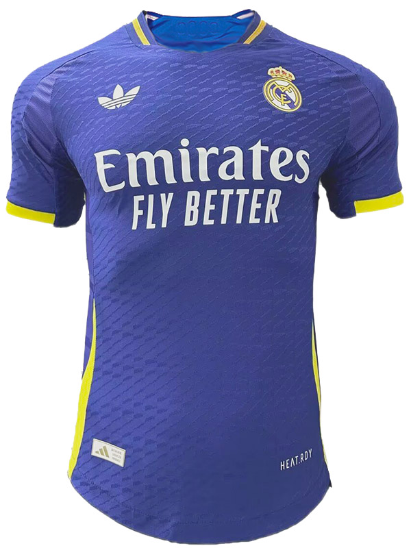 Real Madrid troisième maillot uniforme de football bleu kit de football 3ème sport pour hommes chemise haute 2024-2025