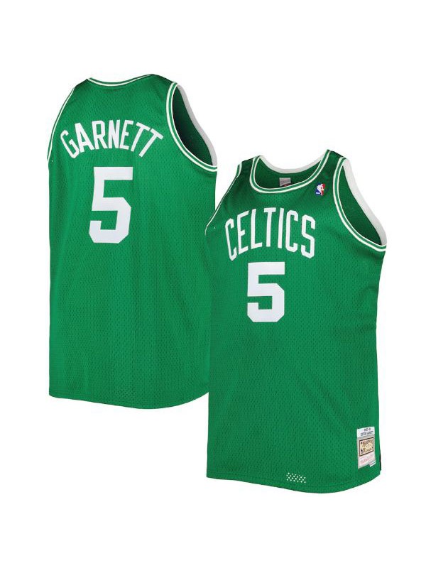 Boston Celtics retro jersey Garnett 5# basketball replica uniform swingman limited edition kit 2007-2008