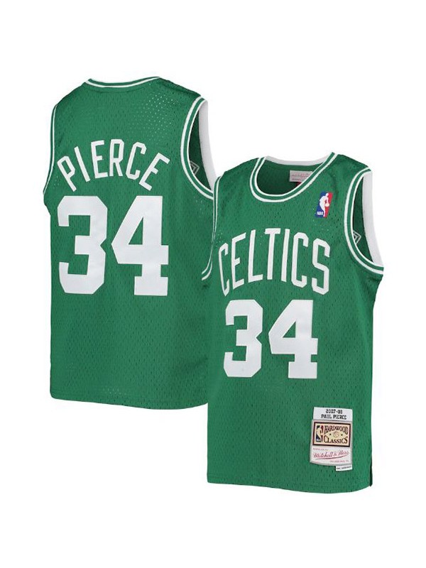 Boston Celtics retro jersey Paul Pierce 34# kelly green basketball replica uniform swingman limited edition kit 2007-2008
