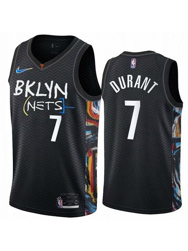 Brooklyn Nets 7 Kevin Durant nba basketball swingman city jersey black edition shirt 2021