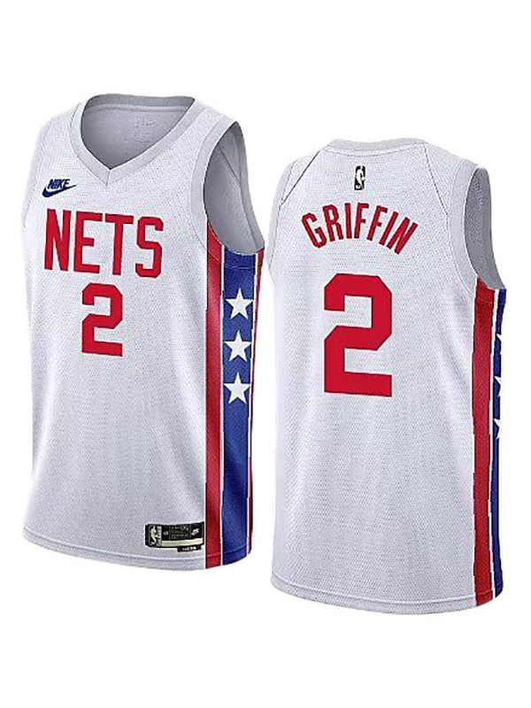 Brooklyn Nets Blake Griffin maillot classique ville 2 uniforme de basket-ball swingman édition limitée chemise blanche 2023