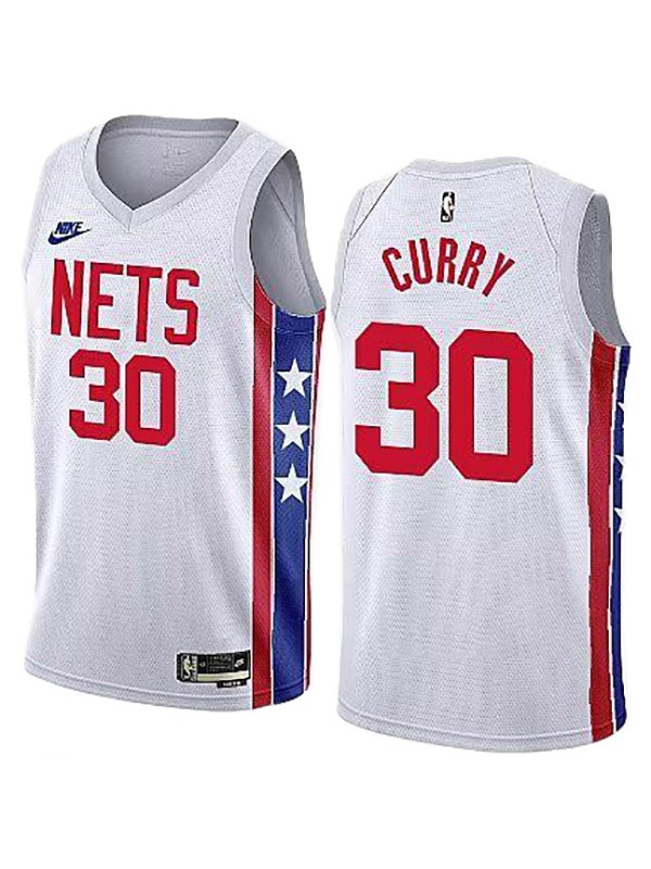 Brooklyn Nets maillot de ville basket-ball #30 Stephen Curry uniforme swingman kit édition limitée chemise blanche 2023