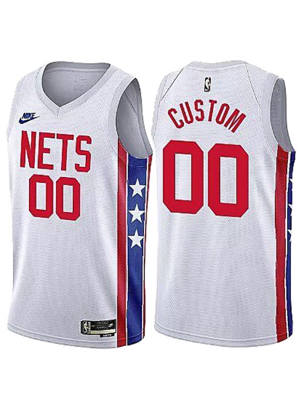 Brooklyn Nets maillot Custom Uniforme de basket-ball classic city 00 swingman chemise blanche en édition limitée 2023