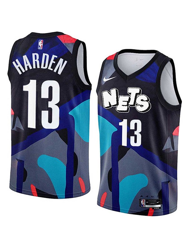 Brooklyn Nets jersey city edition Markieff Morris KAWS 13 black uniform men's basketball shirt swingman vest 2023-2024