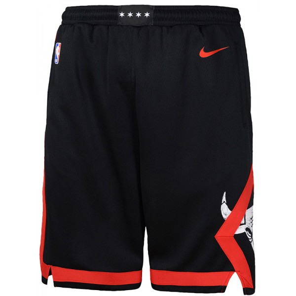 Chicago Bulls city edition maillot swingman kit de short de basket-ball noir emblématique pour hommes