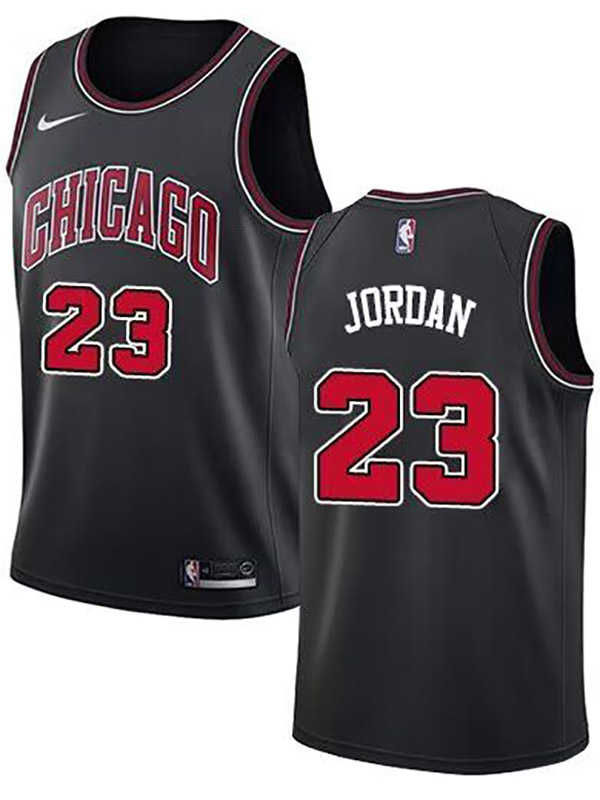 Chicago bulls city edition swingman jersey men's Michael Jordan 23 black basketball limited vest