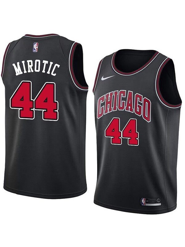 Chicago bulls city edition swingman jersey men's Nikola Mirotic 44 black basketball limited vest