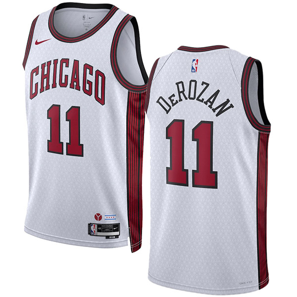 Chicago Bulls jersey basketball uniform DeROZAN 11# swingman white kit limited edition shirt 2022-2023
