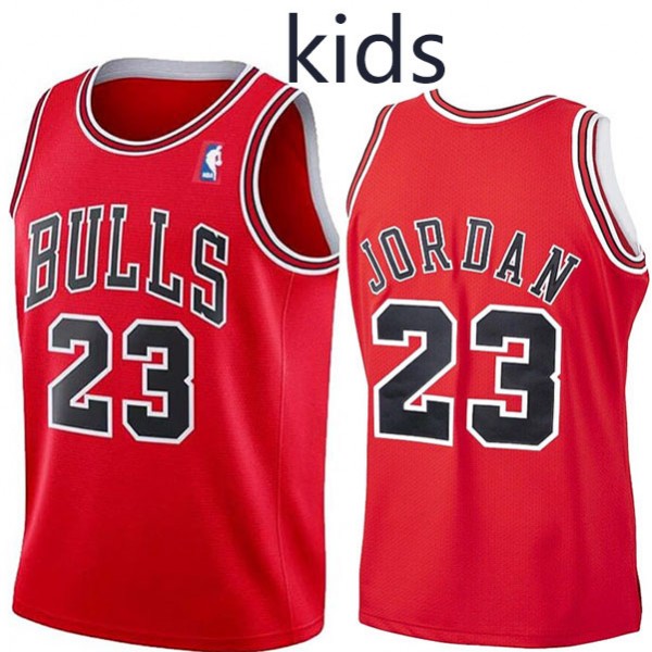 Chicago bulls kids city edition swingman jersey youth Michael Jordan 23 uniform children red basketball limited vest