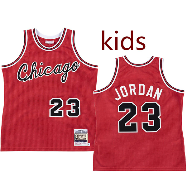 Chicago bulls kids city edition swingman retro jersey youth Michael Jordan 23 red children basketball limited vest