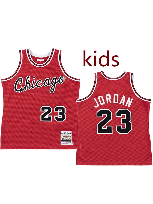 Chicago bulls kids city edition swingman retro jersey youth Michael Jordan 23 red children basketball limited vest