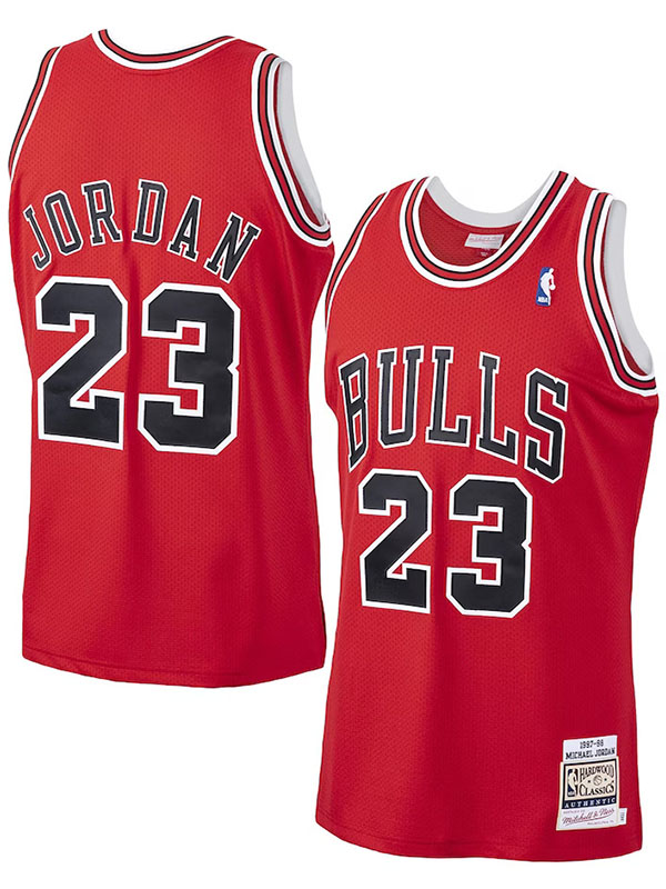 Chicago bulls michael jordan maillot mitchell ness scarlett uniforme de basket-ball pour hommes swingman édition limitée chemise rouge 1997