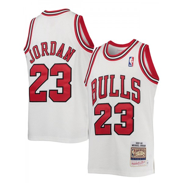 Chicago Bulls Michael Jordan retro jersey men's 23 basketball uniform swingman vest white shirt 1997-1998