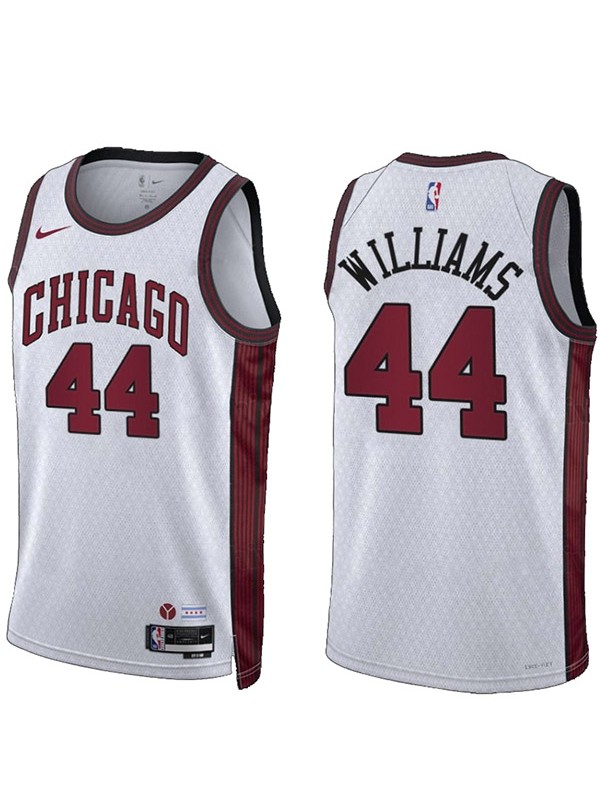 Chicago Bulls Patrick Williams jersey men's 44 city basketball uniform swingman white kit limited edition shirt 2023