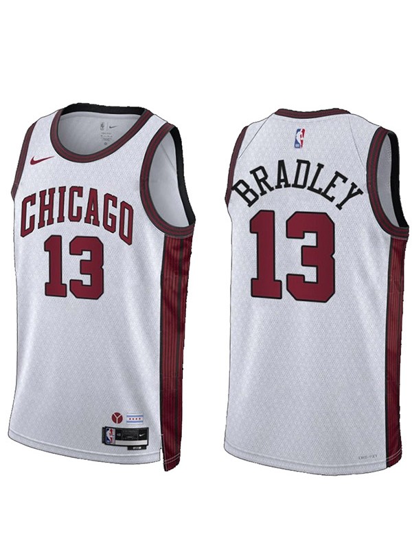 Chicago Bulls Tony Bradley jersey men's 13 city basketball uniform swingman white kit limited edition shirt 2023