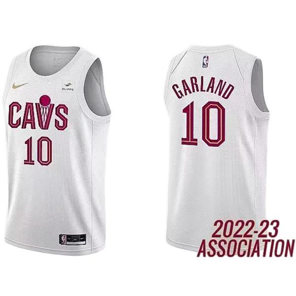 Cleveland Cavaliers 10 Garland maillot uniforme de basket-ball blanc swingman kit édition limitée 2022-2023