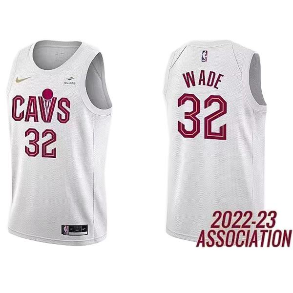 Cleveland Cavaliers 32 Wade maillot uniforme de basket-ball blanc swingman édition limitée kit 2022-2023