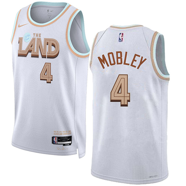 Cleveland Cavaliers Evan Mobley 4# jersey fanatics branded fastbreak kit city edition white uniform 2022-2023