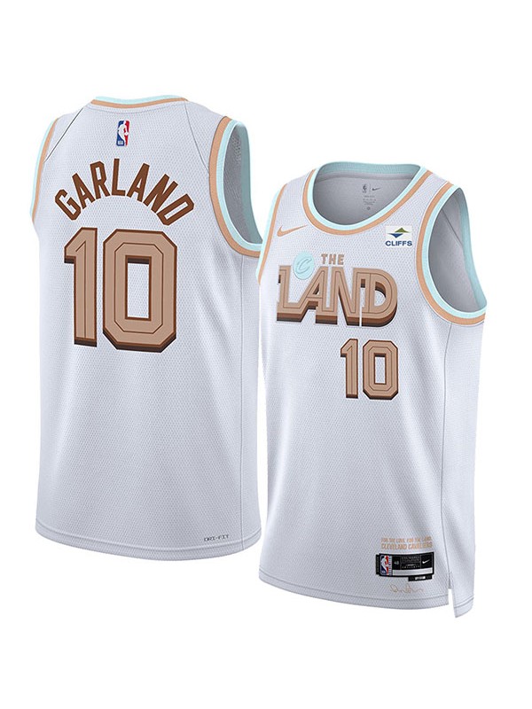 Cleveland Cavaliers Garland 10# jersey fanatics branded fastbreak kit city edition white uniform 2022-2023