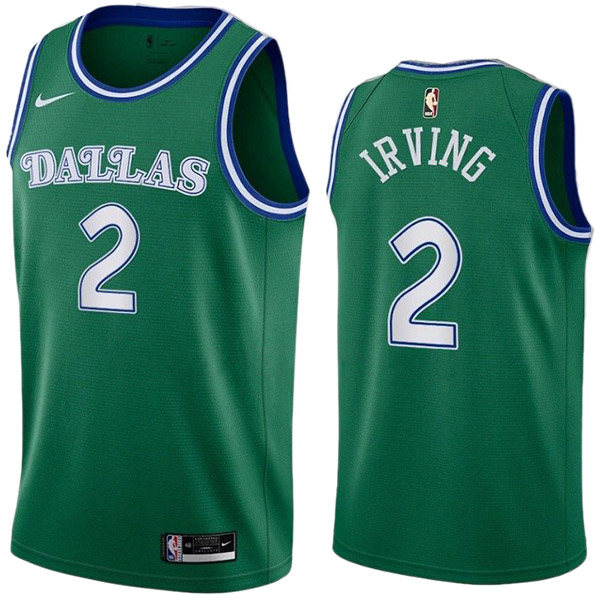 Dallas Mavericks Kyrie Irving #2 Dri-Fit swingman jersey basketball green uniform swingman kit limited edition shirt 2022-2023