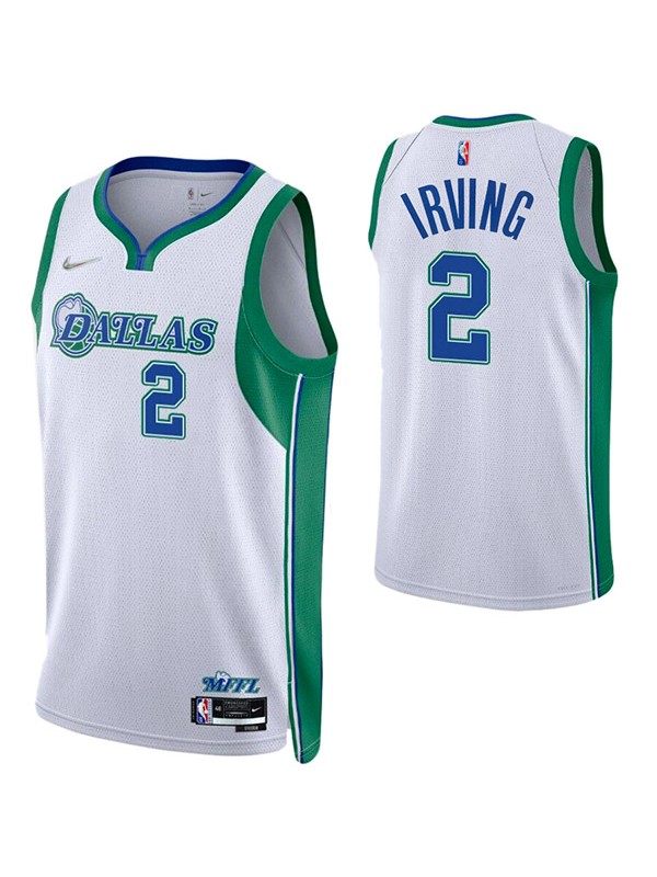 Dallas Mavericks Kyrie Irving #2 Dri-Fit swingman jersey basketball white green uniform swingman kit limited edition shirt 2022-2023