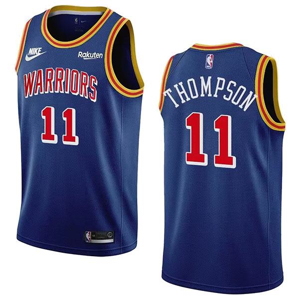 Golden State Warriors 11 Thompson jersey blue basketball uniform swingman kit limited edition shirt 2022-2023