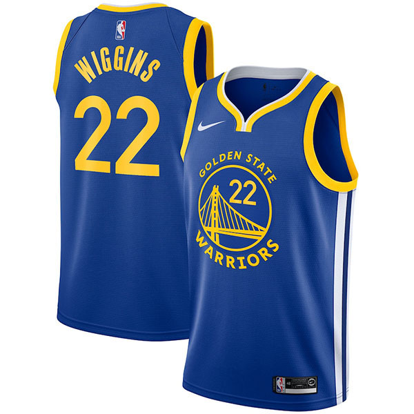 Golden State Warriors 22 maillot Andrew Wiggins le kit de swingman uniforme de basket-ball de la ville bleu chemise en édition limitée 2022