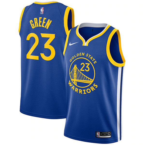 Golden State Warriors 23 maillot Draymond Green le kit swingman uniforme de basket-ball de la ville bleu chemise édition limitée 2022