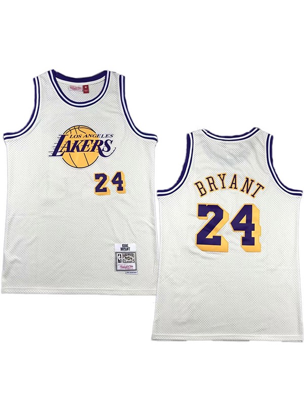 Los Angeles Lakers Kobe Bryant 24 rétro déclaration édition swingman maillot de basket-ball blanc édition limitée gilet
