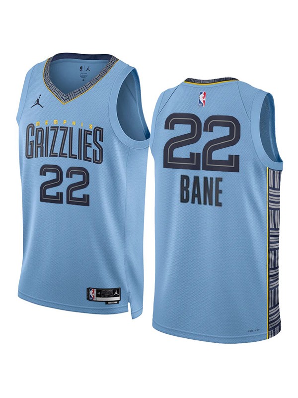 Memphis grizzlies city edition jersey Desmond Bane 22# uniform men's swingman limited edition kit blue shirt 2022-2023