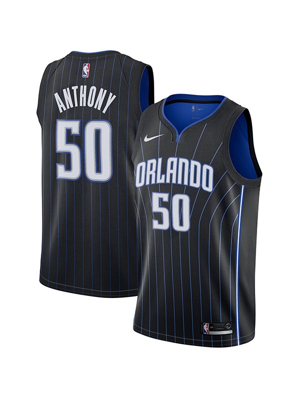 Orlando Magic 50 Cole Anthony maillot hommes ville uniforme de basket-ball swingman édition limitée kit chemise noire 2022