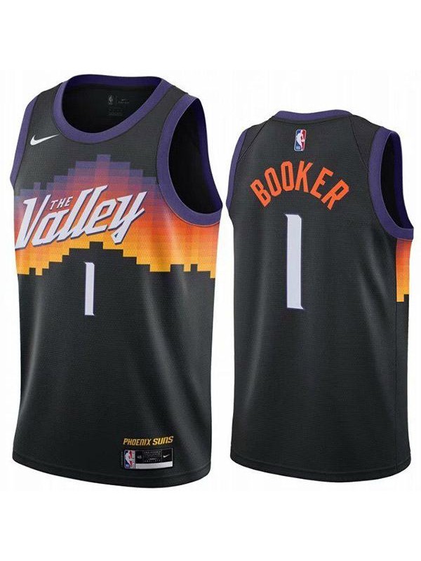 Phoenix Suns The Valley 1 Booker nba basketball swingman city jersey black edition shirt 2021