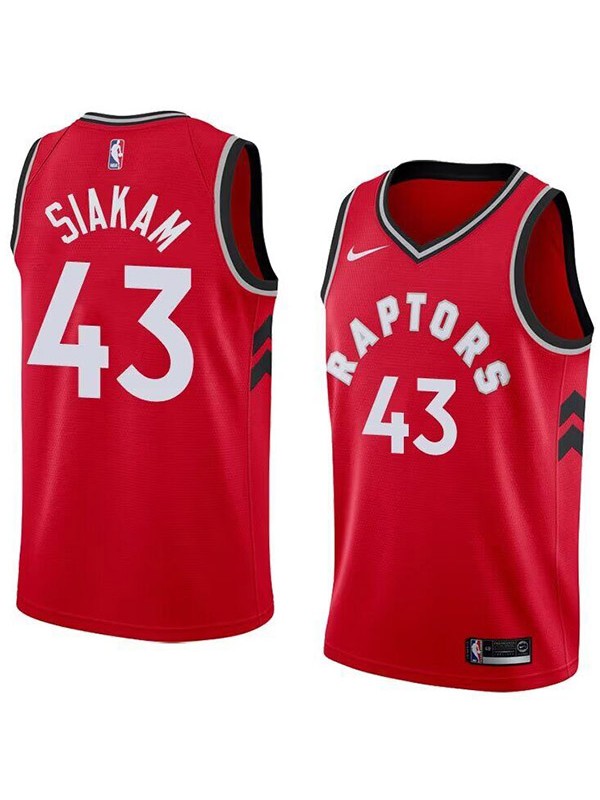 Toronto Raptors city edition swingman jersey men's Pascal Siakam 43 red basketball limited vest