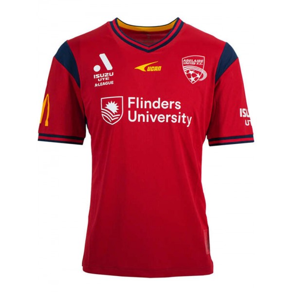Adelaide United domicile maillot uniforme de football rouge premier kit de football de sport pour hommes chemise haute 2023-2024