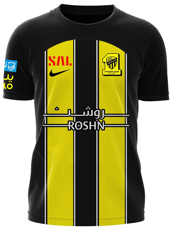 AL-Ittihad maillot domicile uniforme de football premier maillot de football de vêtements de sport pour hommes 2023-2024
