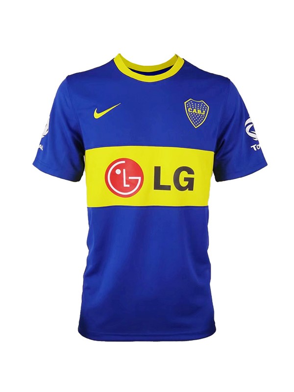 Boca juniors domicile maillot rétro hommes premier uniforme de football en tête sport maillot de football 2010-2011
