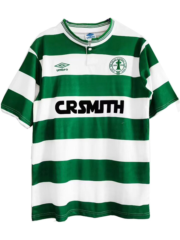 Celtic maillot rétro domicile uniforme de football premier kit de football vintage pour hommes haut de sport 1987-1988