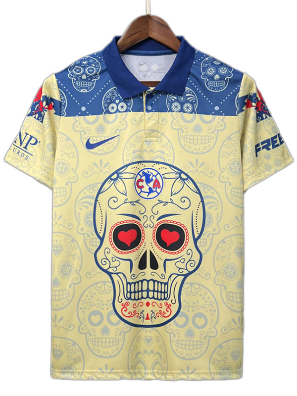 Club América édition spéciale maillot de football uniforme de football jaune kit de football pour hommes hauts chemise de sport 2023-2024