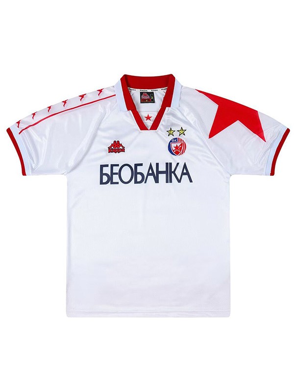 Red Star Belgrade extérieur maillot rétro uniforme de football deuxième kit de football pour hommes chemise haute de sport 1995-1997