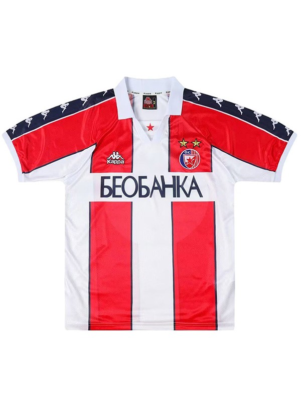 Red Star Belgrade domicile maillot rétro extérieur uniforme de football deuxième kit de football pour hommes chemise haute de sport 1995-1997