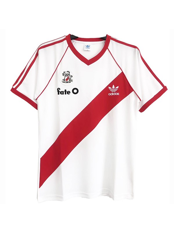 River plate domicile maillot rétro uniforme de football première chemise de football pour hommes 1986-1987